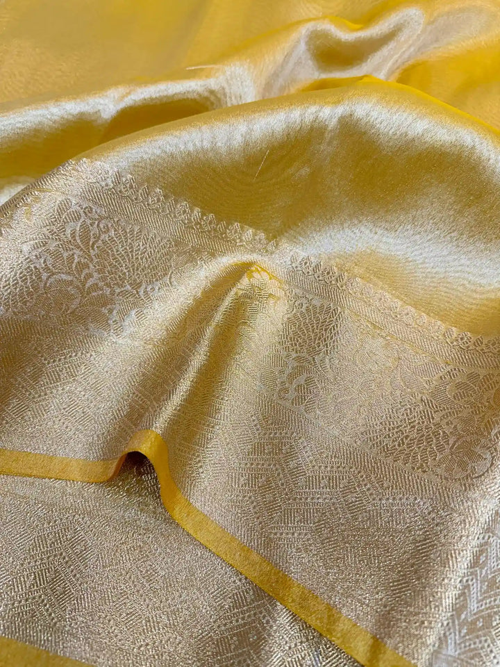 Janhvi Kappor In beautiful Tissue Silk Saree