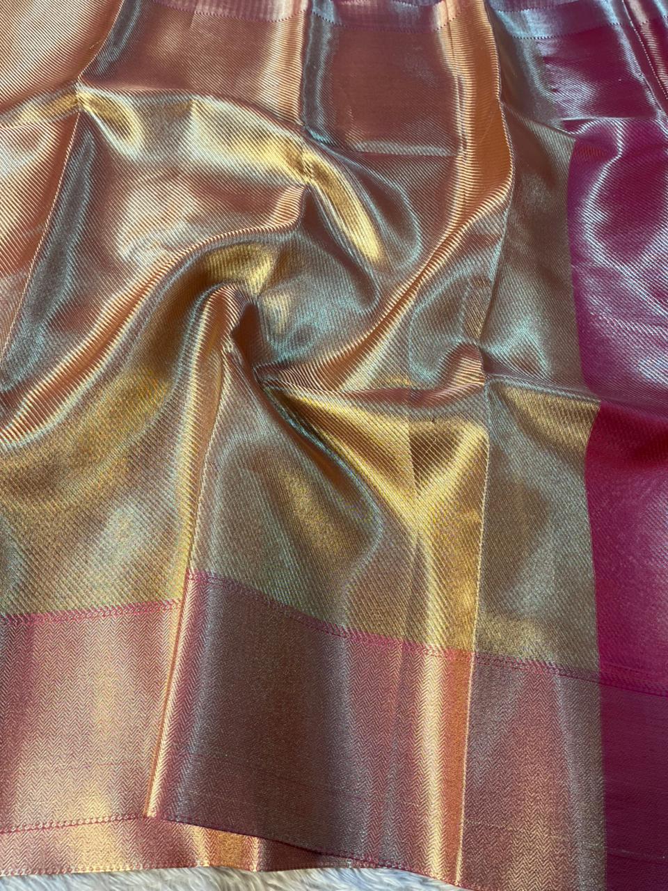 Jyothika Ma’am Inspired Kanjivaram Tissue Silk Banarasi Saree