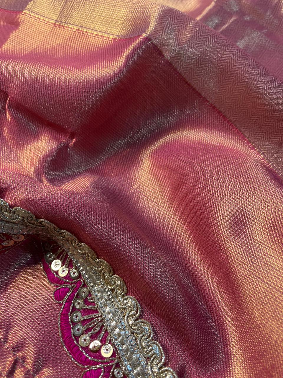 Jyothika Ma’am Inspired Kanjivaram Tissue Saree