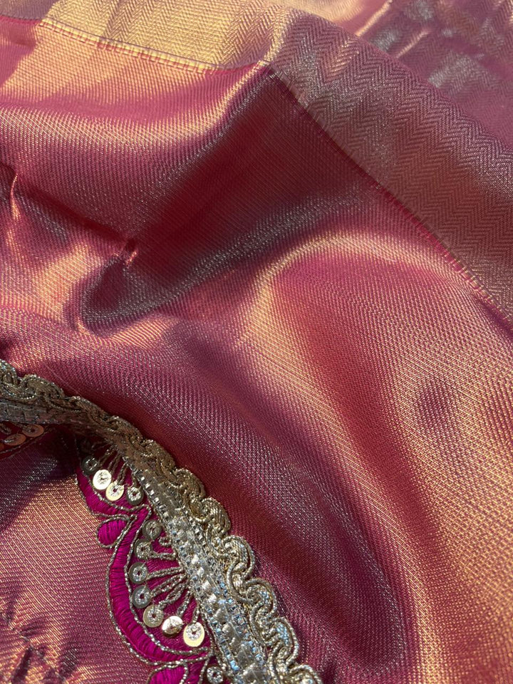 Jyothika Ma’am Inspired Kanjivaram Tissue Saree