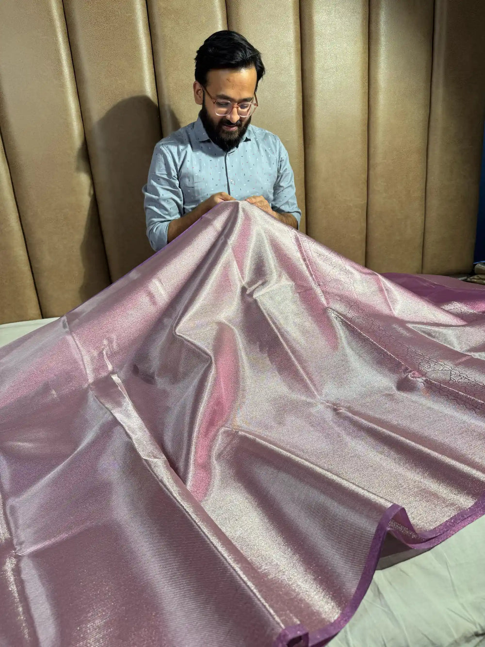 Jyothika mam Inspired Kanjivaram Tissue Silk Saree