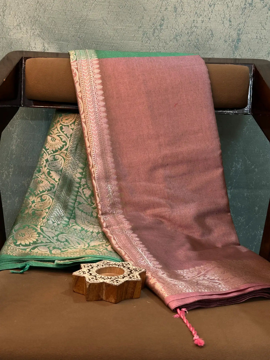 Contemporary Weave Kora Tissue Silk Banarasi Saree