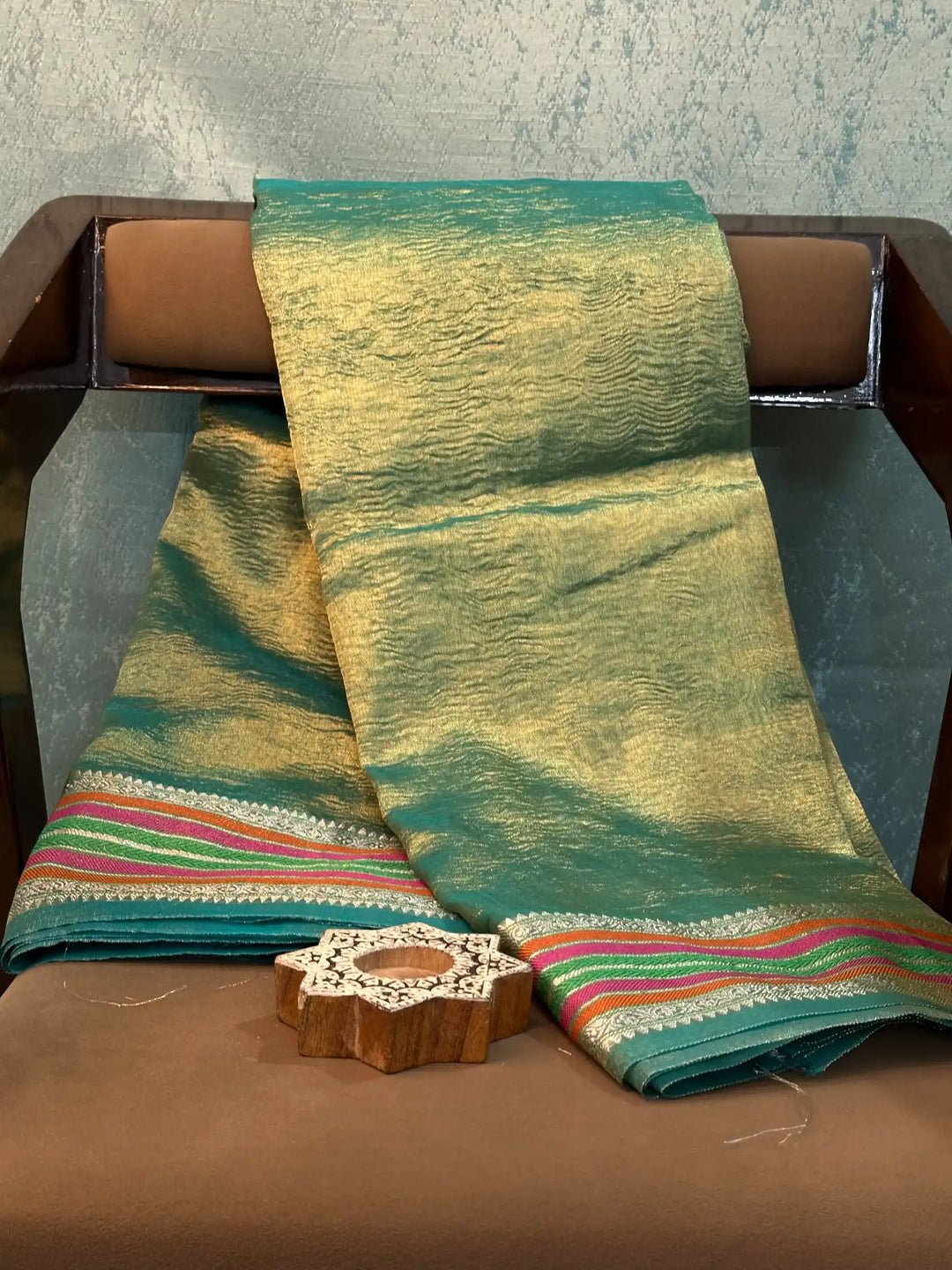 Contemporary Weave Kora Tissue Silk Banarasi Saree