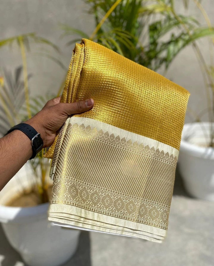 KanjivaramSilk Inspired Double Wrap Saree