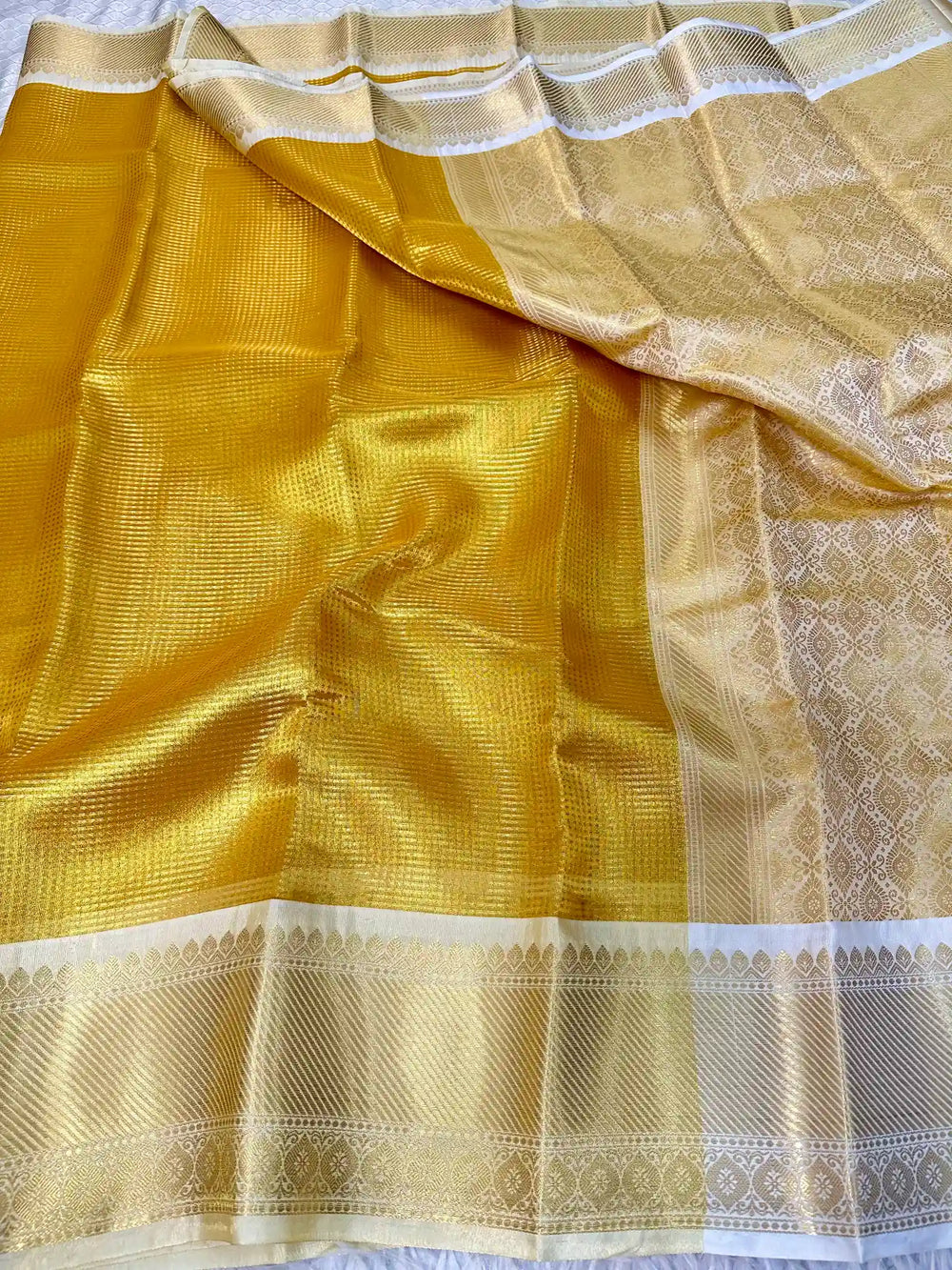 KanjivaramSilk Inspired Double Wrap Saree