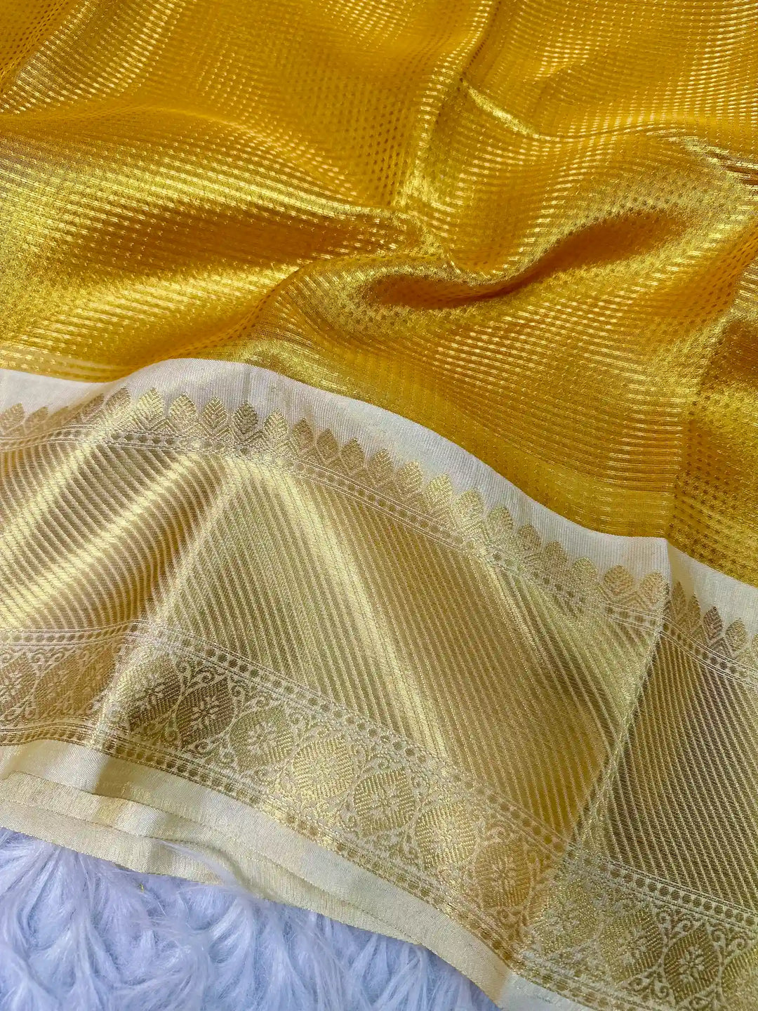 KanjivaramSilk Inspired Double Wrap Saree