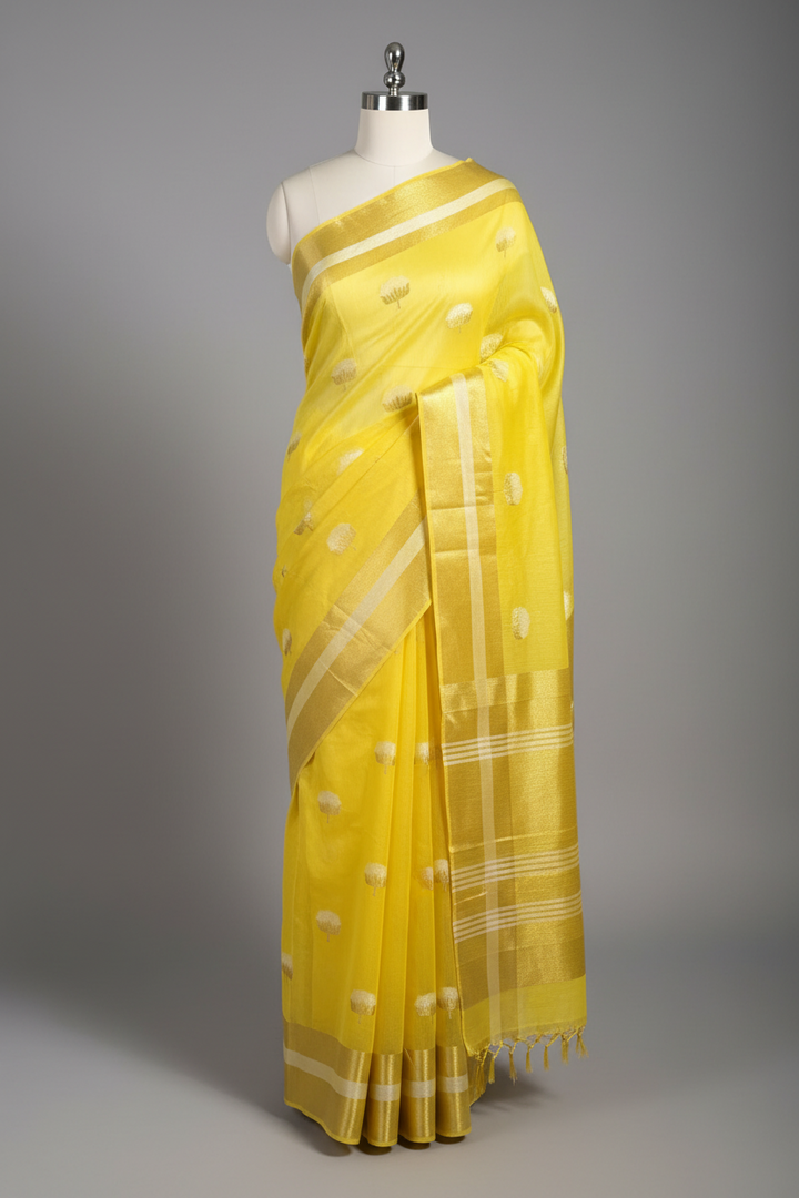 Katrina Kaif mam inspired linen cotton silk saree