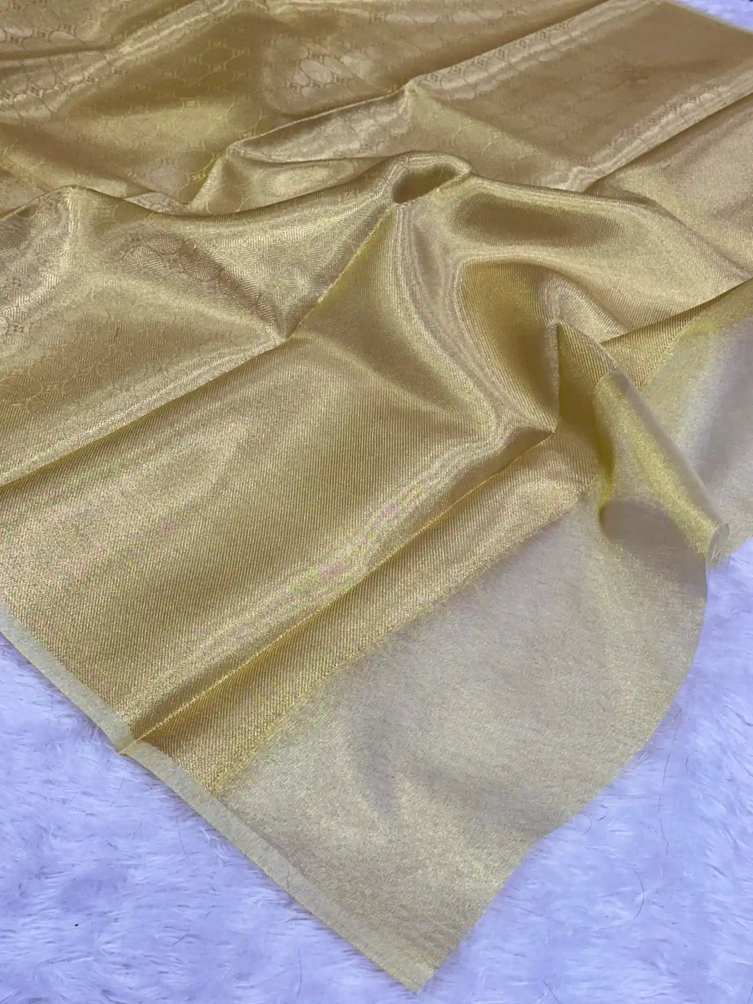 Keerthi Suresh inspired kanjivaram tissue saree