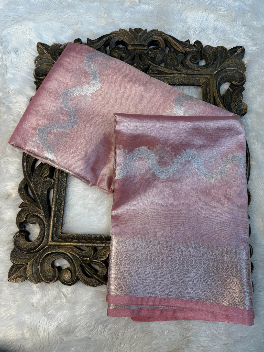 Contemporary Weave Kora Tissue Silk Banarasi Saree