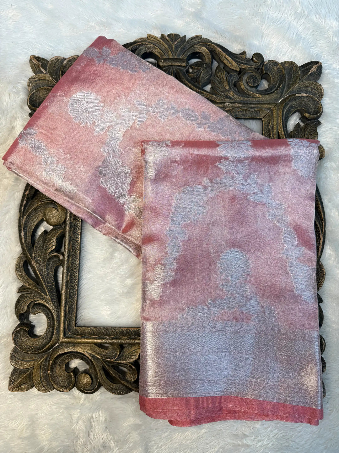 Contemporary Weave Kora Tissue Silk Banarasi Saree
