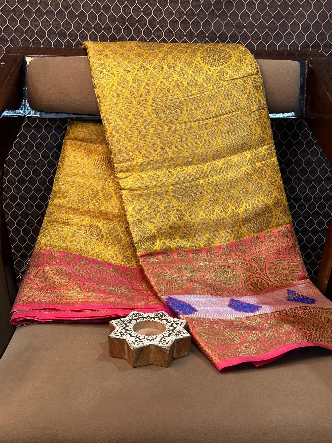 Eccentric zari weave Softsilk Banarasi saree