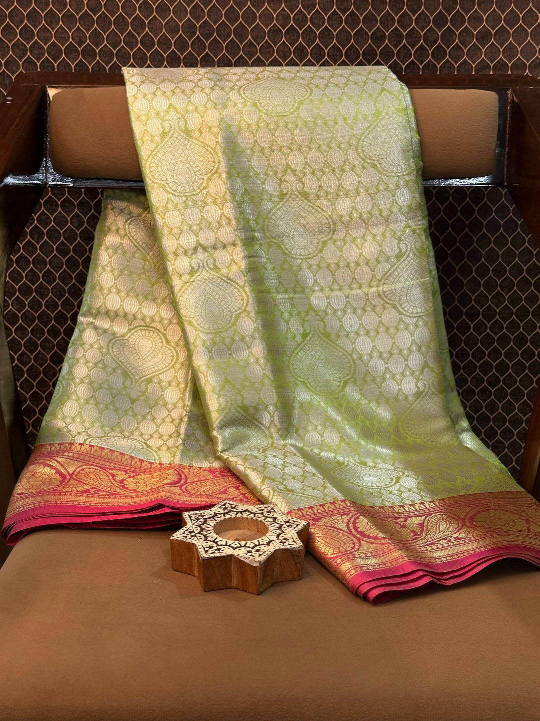 Eccentric zari weave Softsilk Banarasi saree