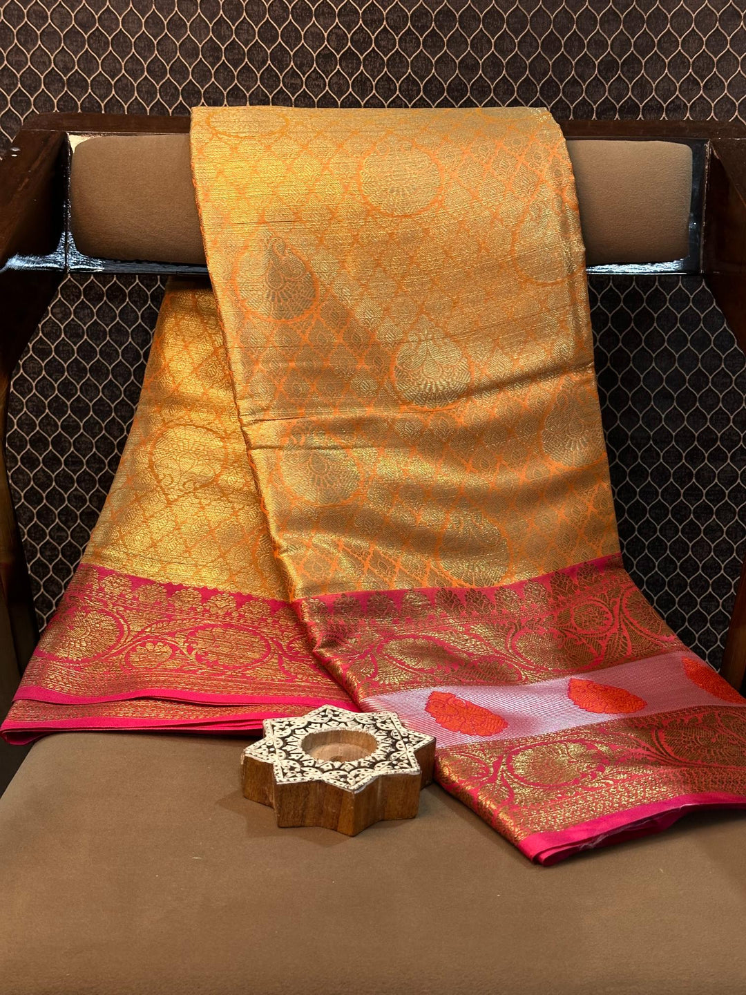 Eccentric zari weave Softsilk Banarasi saree