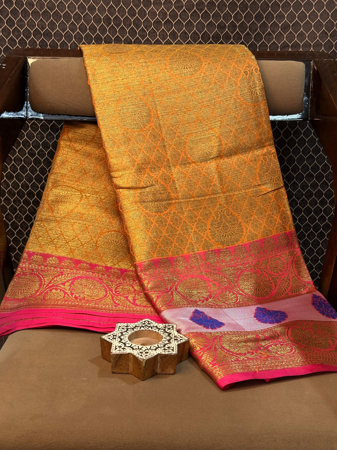 Eccentric zari weave Softsilk Banarasi saree