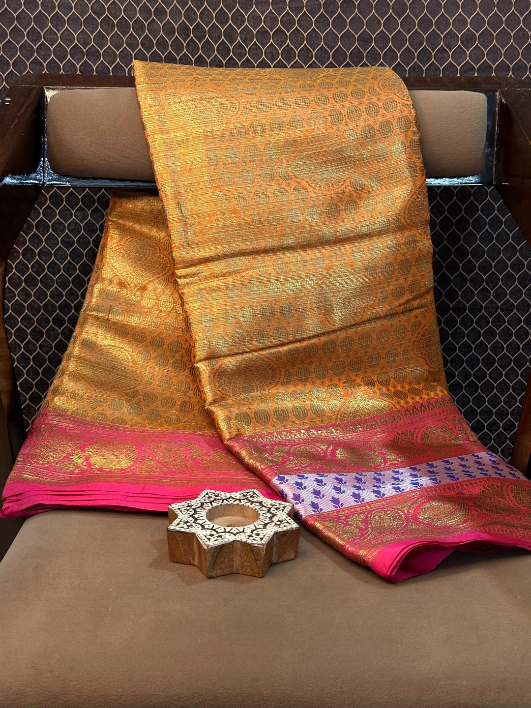 Eccentric zari weave Softsilk Banarasi saree