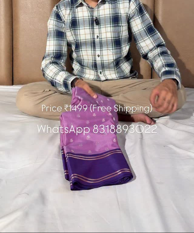 Light Lavender Shade Traditional Banarasi Silk Saree
