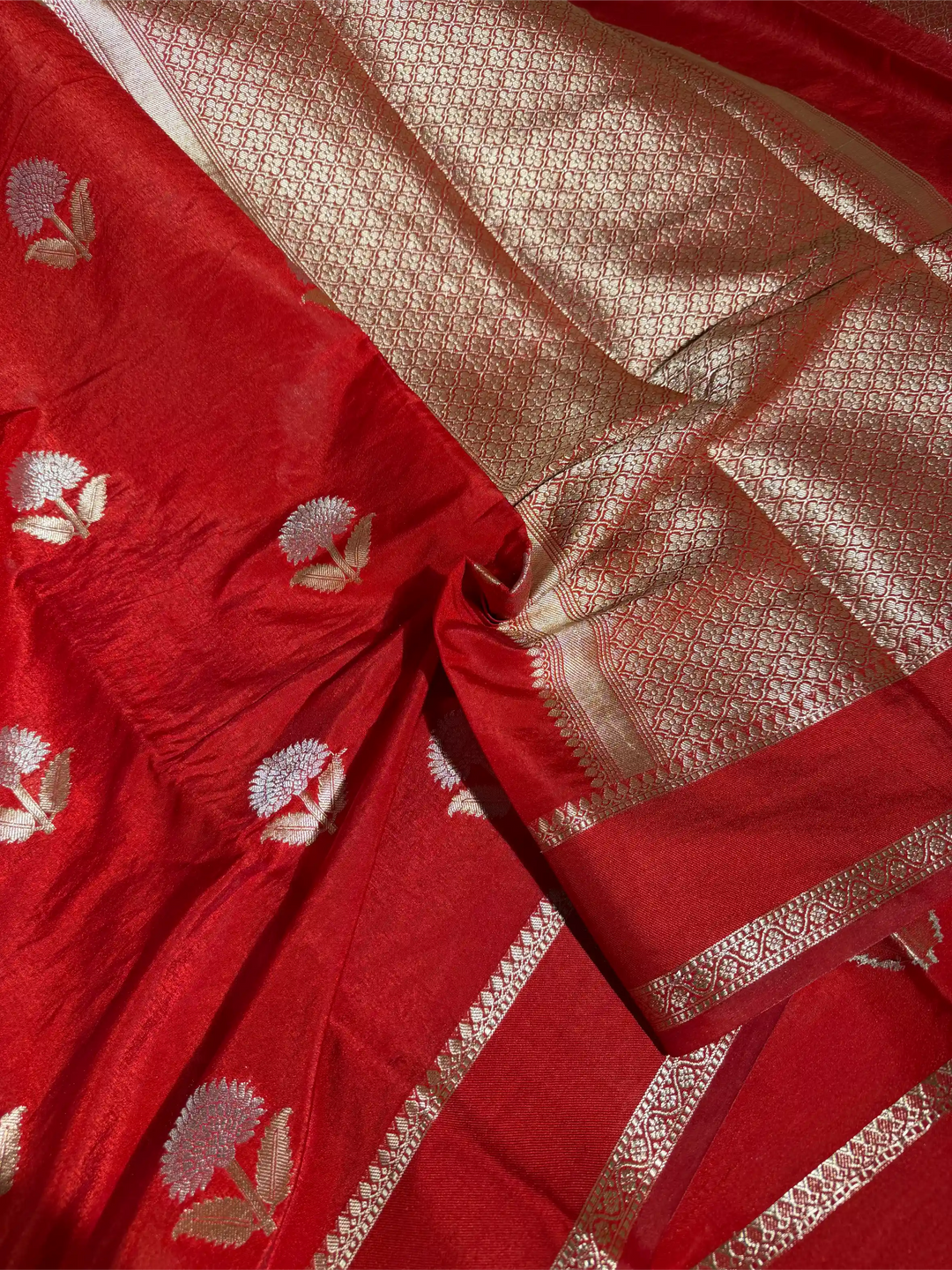 Light Maroon Chinia Silk Heritage Banarasi Saree