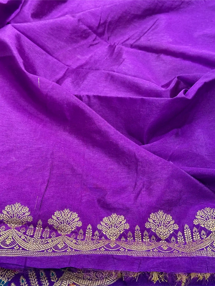 Light Purple Tilfi Meena Warm Silk Banarasi Saree