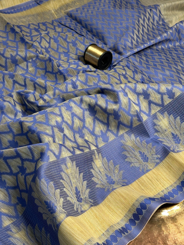 Light Tussar Soft Cotton Banarasi Saree