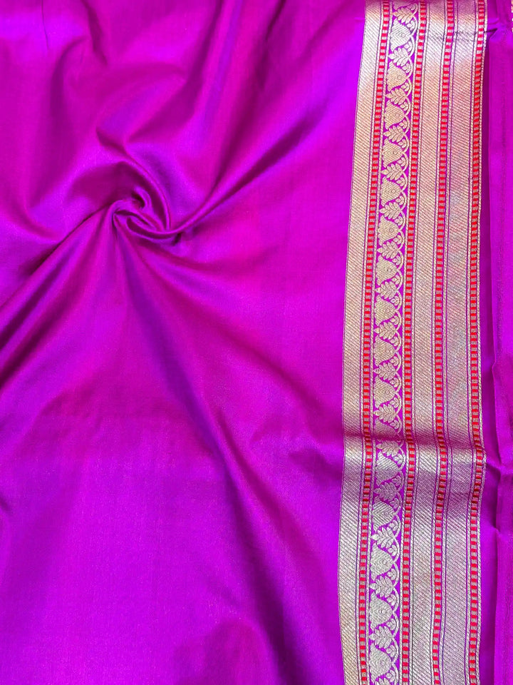 Light Purple Meenakari Brocade Katan Silk Saree
