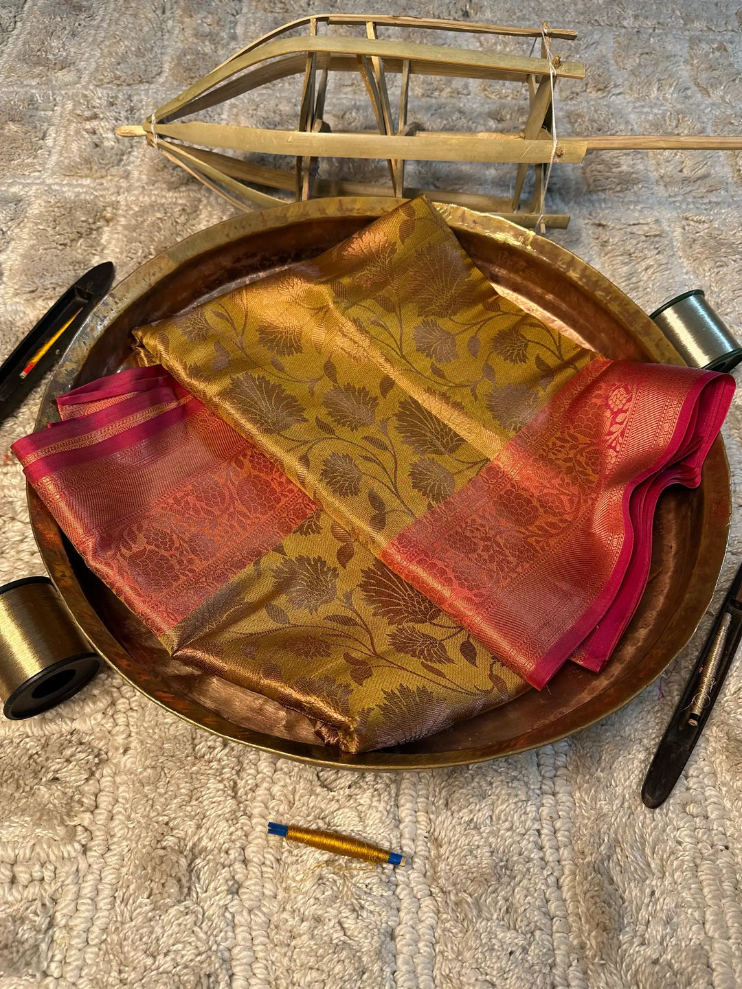 Eccentric Zari Weave Softsilk Banarasi Saree
