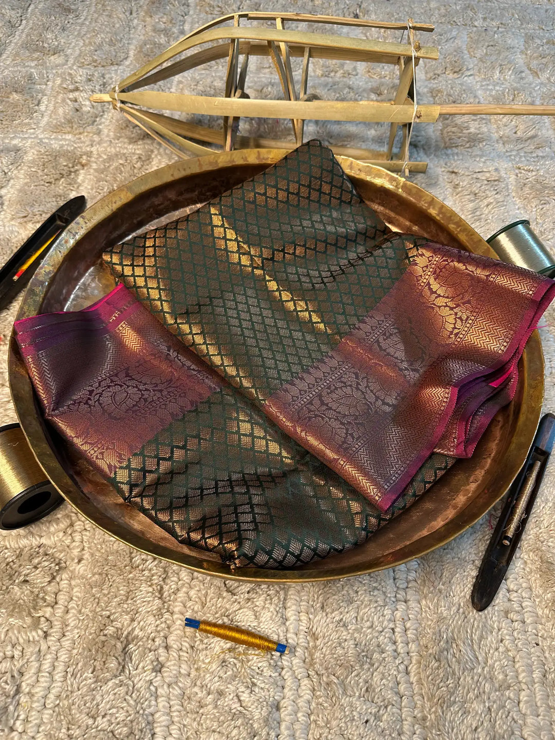 Eccentric Zari Weave Softsilk Banarasi Saree