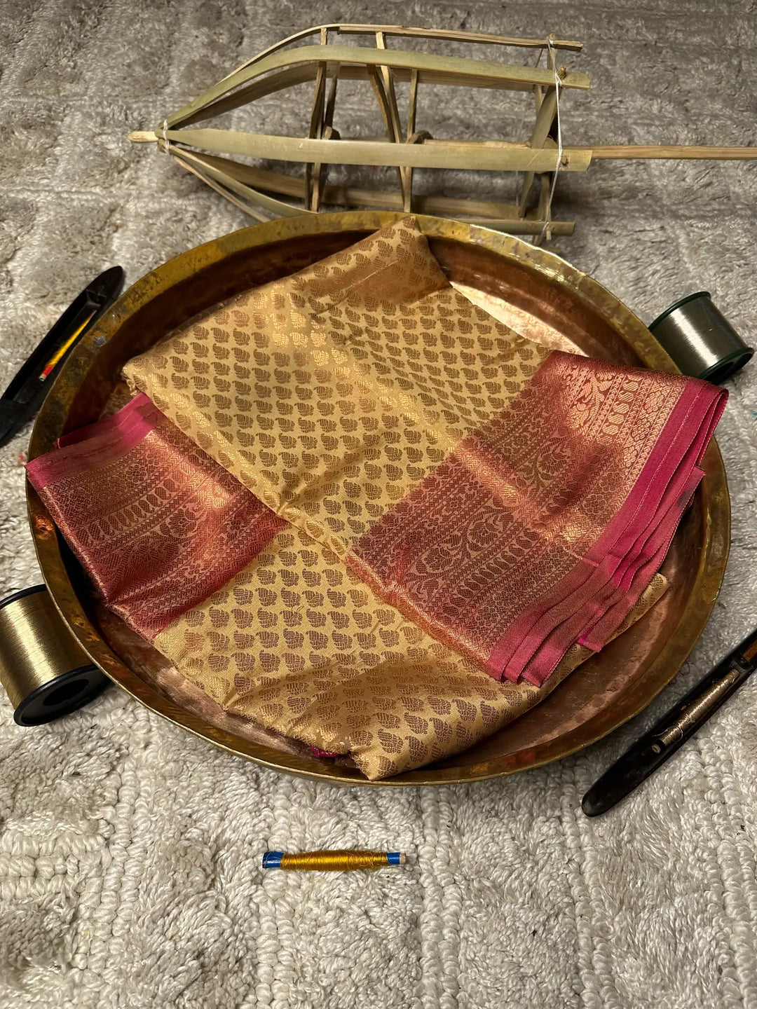 Eccentric Zari Weave Softsilk Banarasi Saree