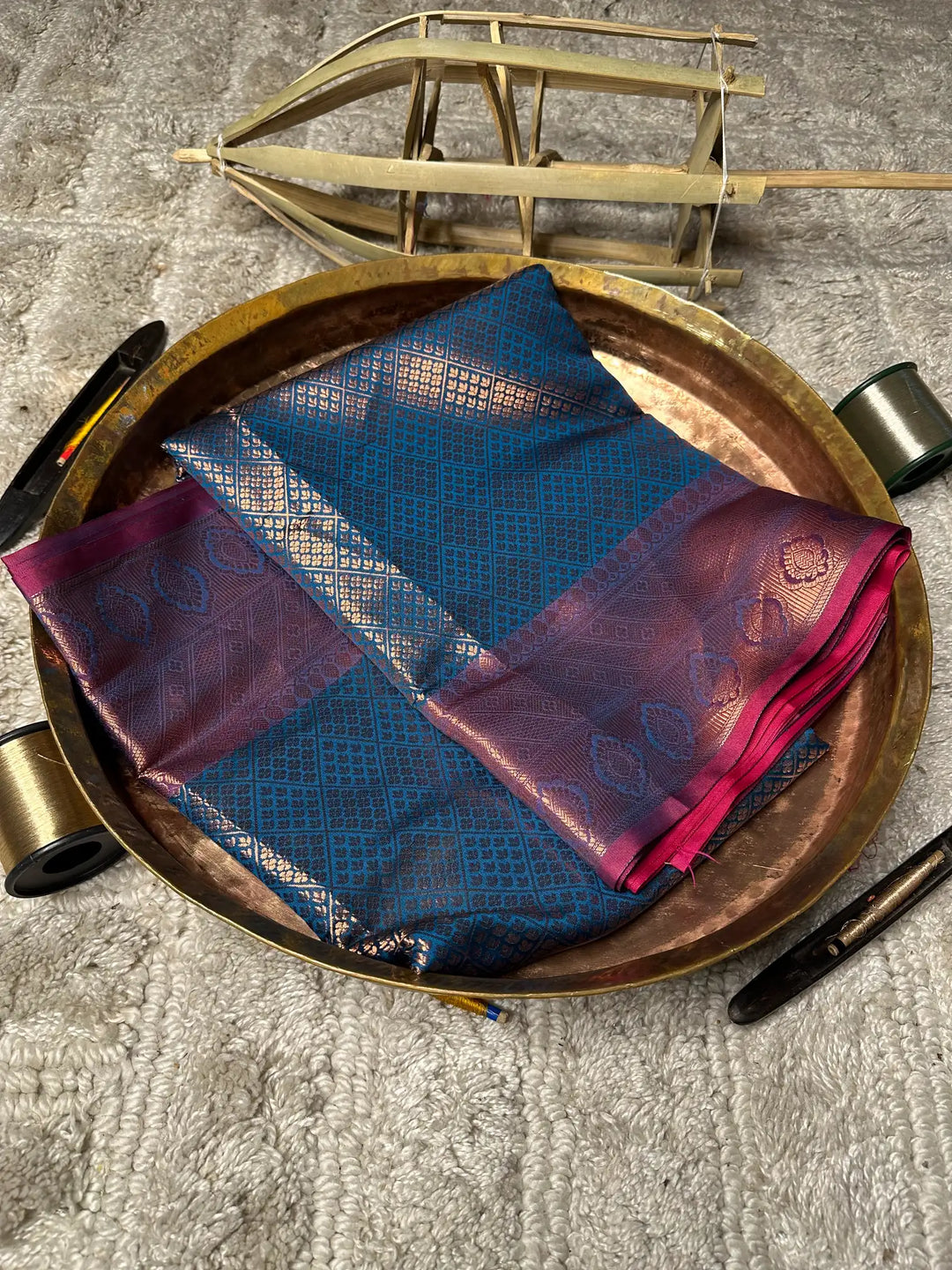 Eccentric Zari Weave Softsilk Banarasi Saree