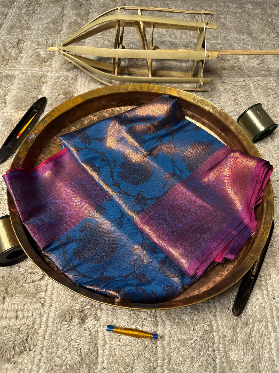 Eccentric Zari Weave Softsilk Banarasi Saree