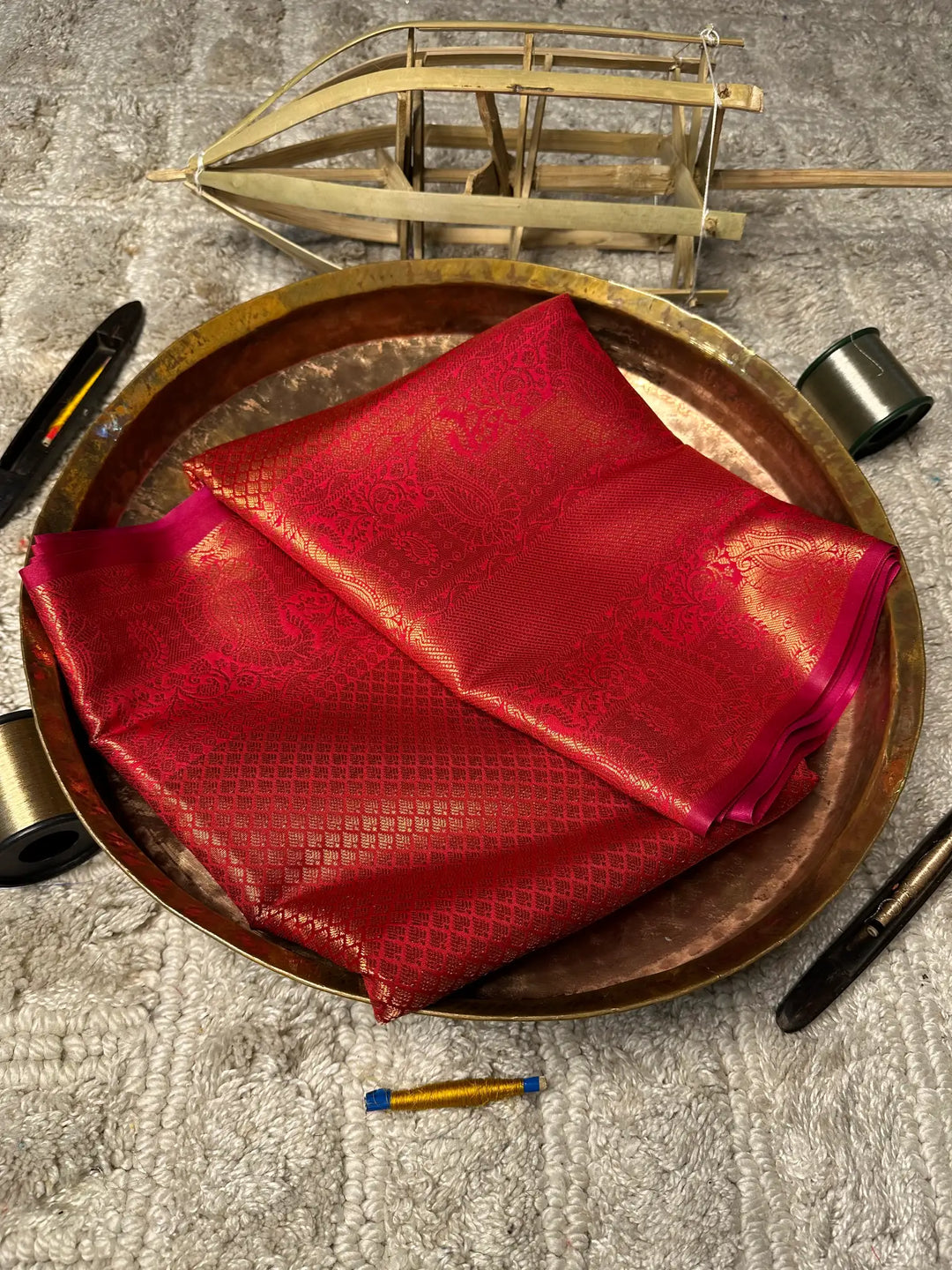 Eccentric Zari Weave Softsilk Banarasi Saree