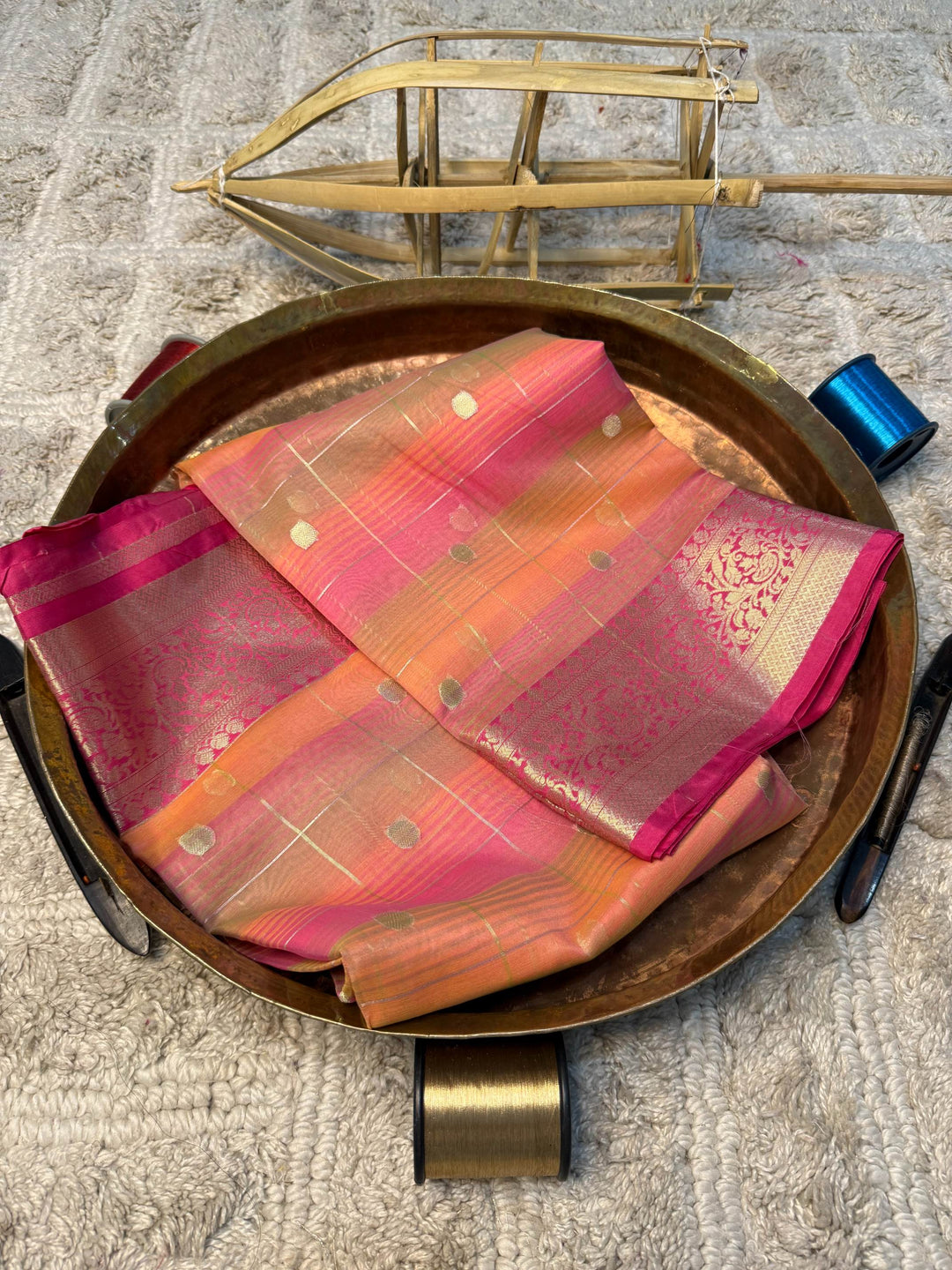 Eccentric zari weave Softsilk Banarasi Saree