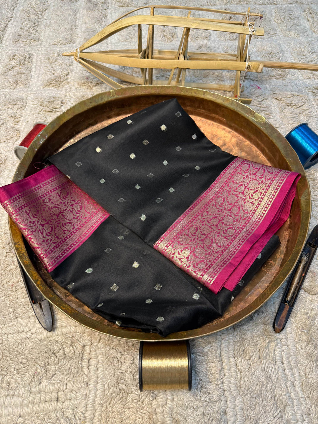 Eccentric zari weave Softsilk Banarasi Saree