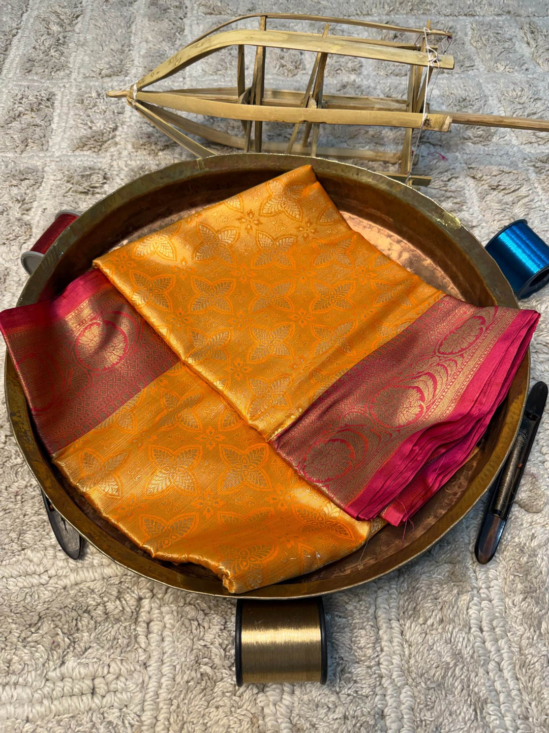 Eccentric zari weave Softsilk Banarasi Saree