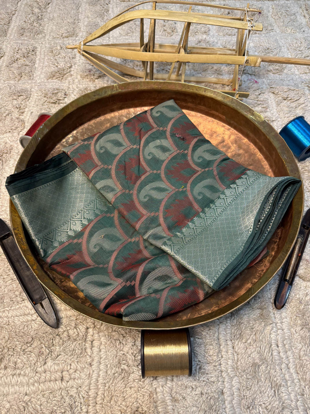 Eccentric zari weave Softsilk Banarasi Saree
