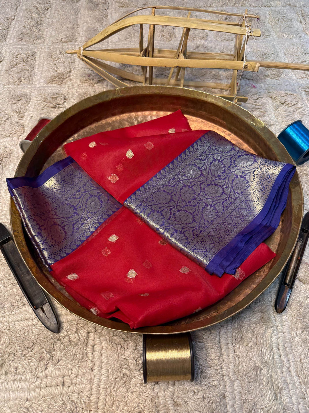 Eccentric zari weave Softsilk Banarasi Saree