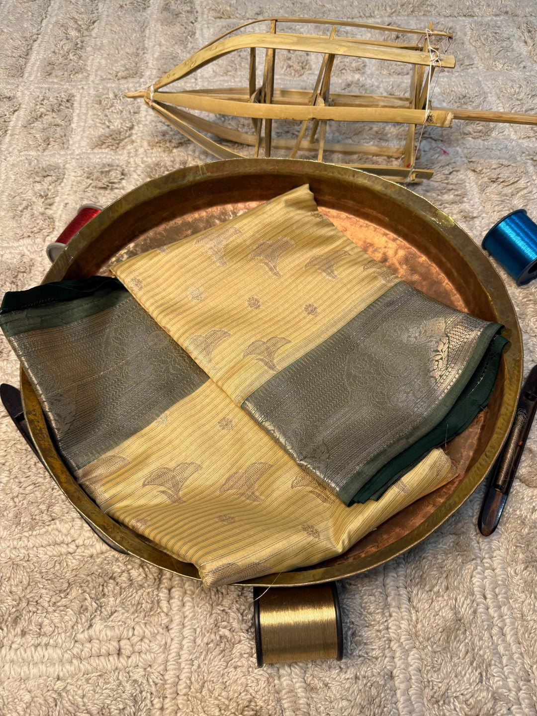 Eccentric zari weave Softsilk Banarasi Saree