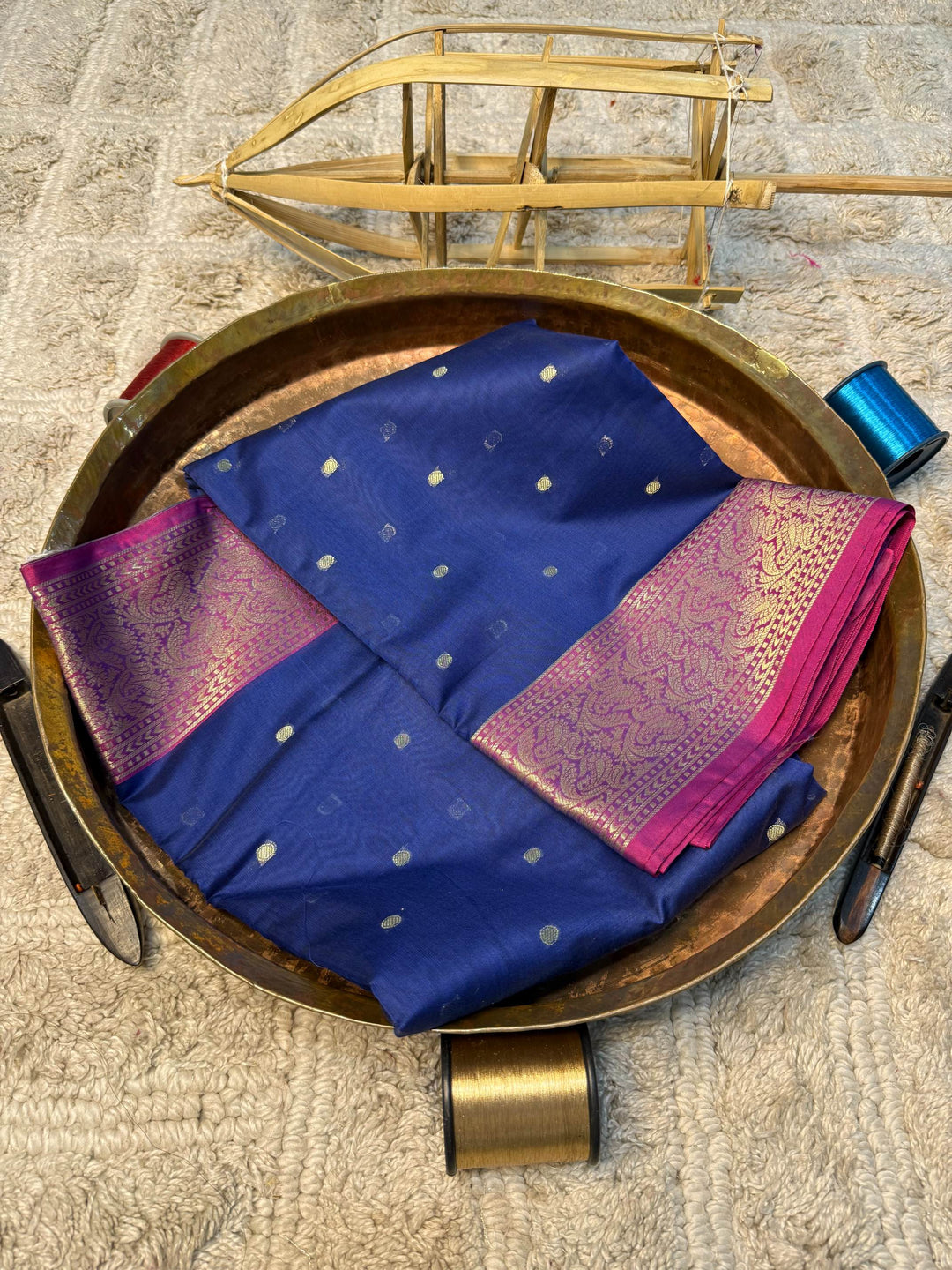 Eccentric zari weave Softsilk Banarasi Saree