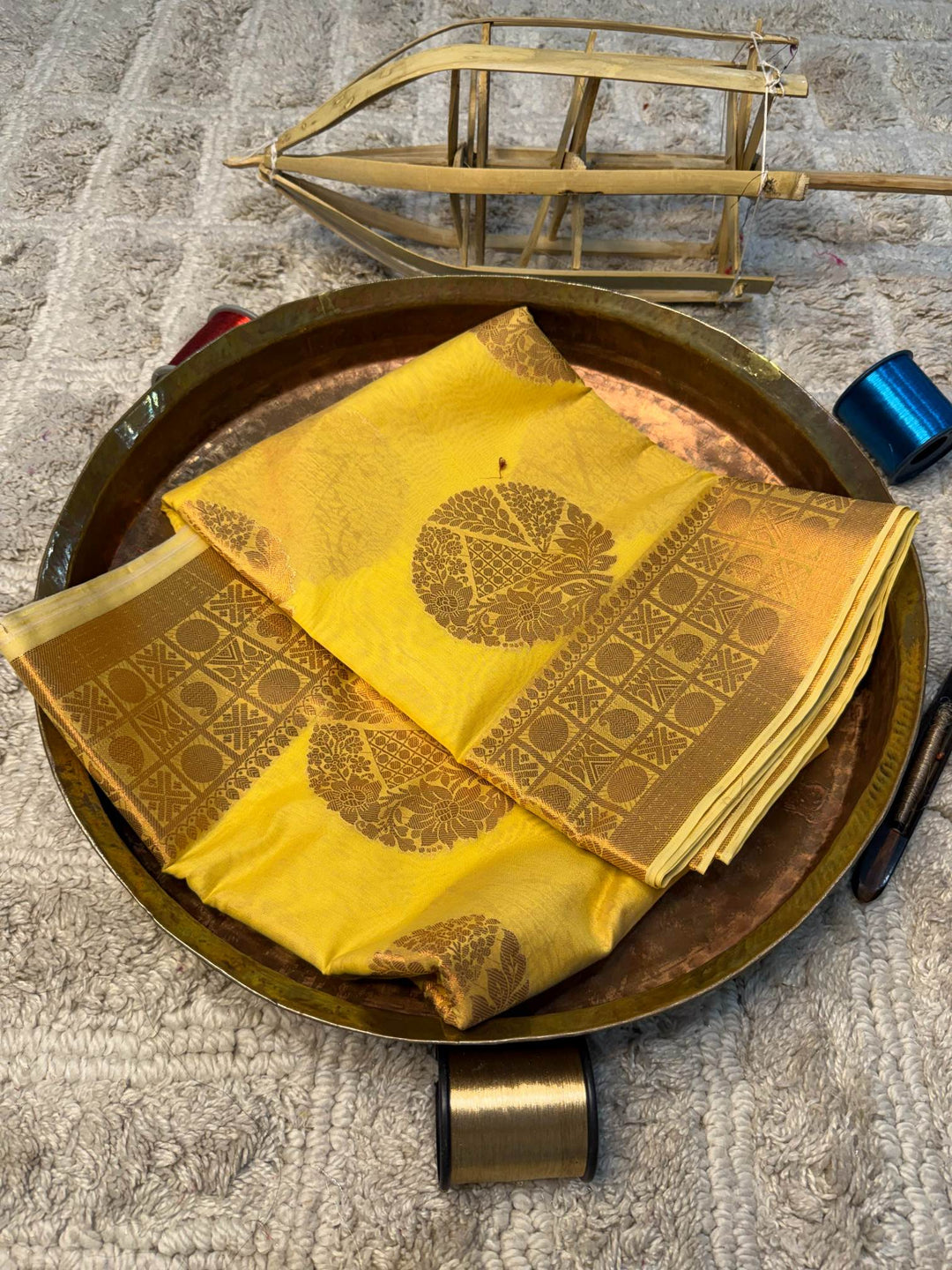 Eccentric zari weave Softsilk Banarasi Saree