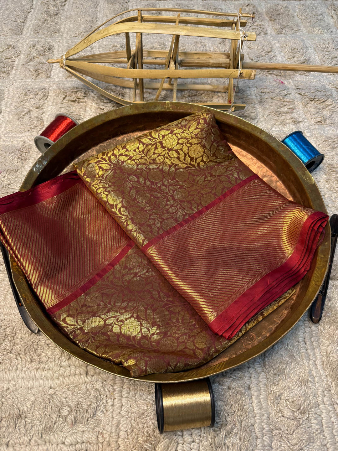 Eccentric zari weave Softsilk Banarasi Saree