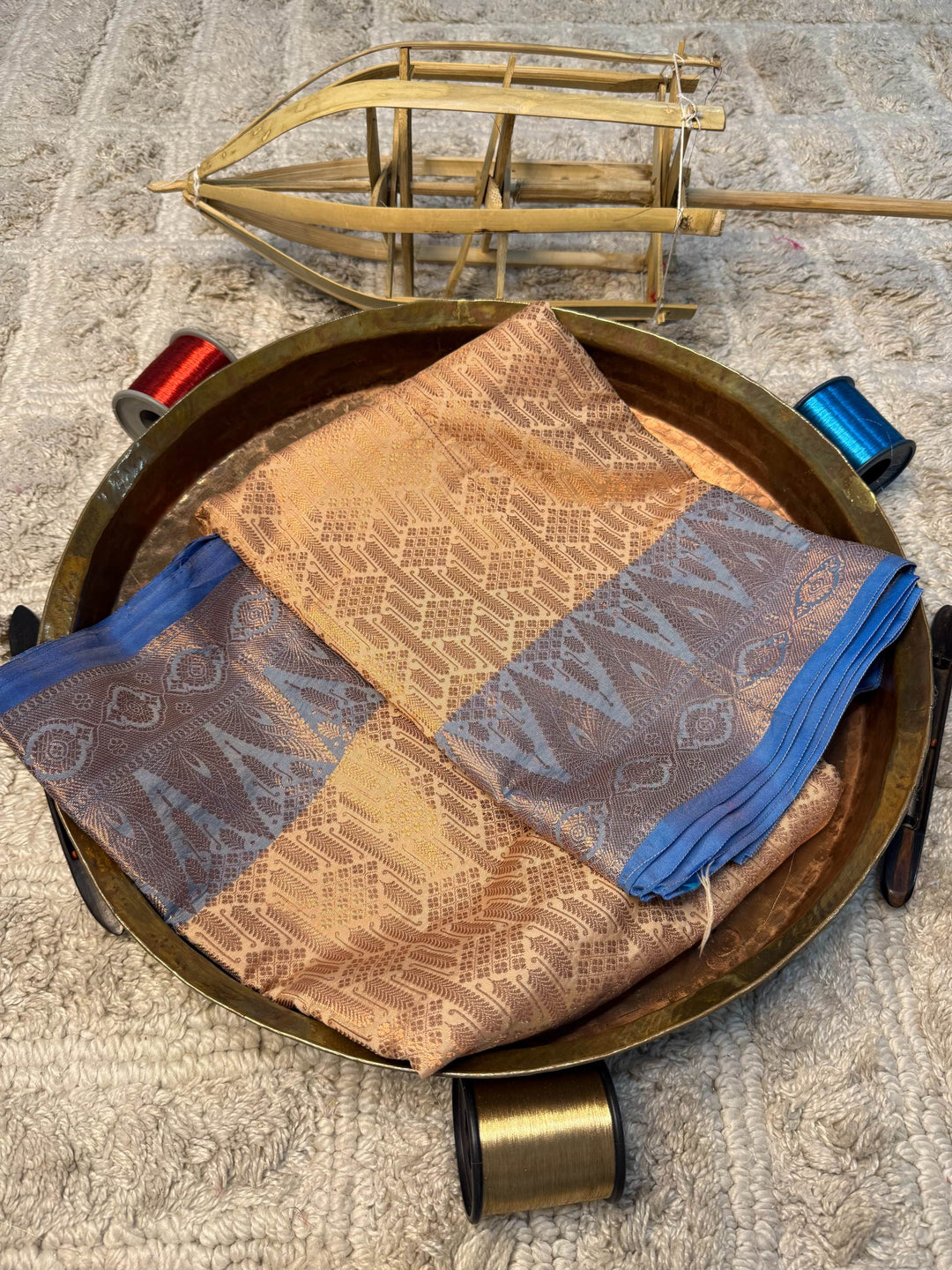 Eccentric zari weave Softsilk Banarasi Saree