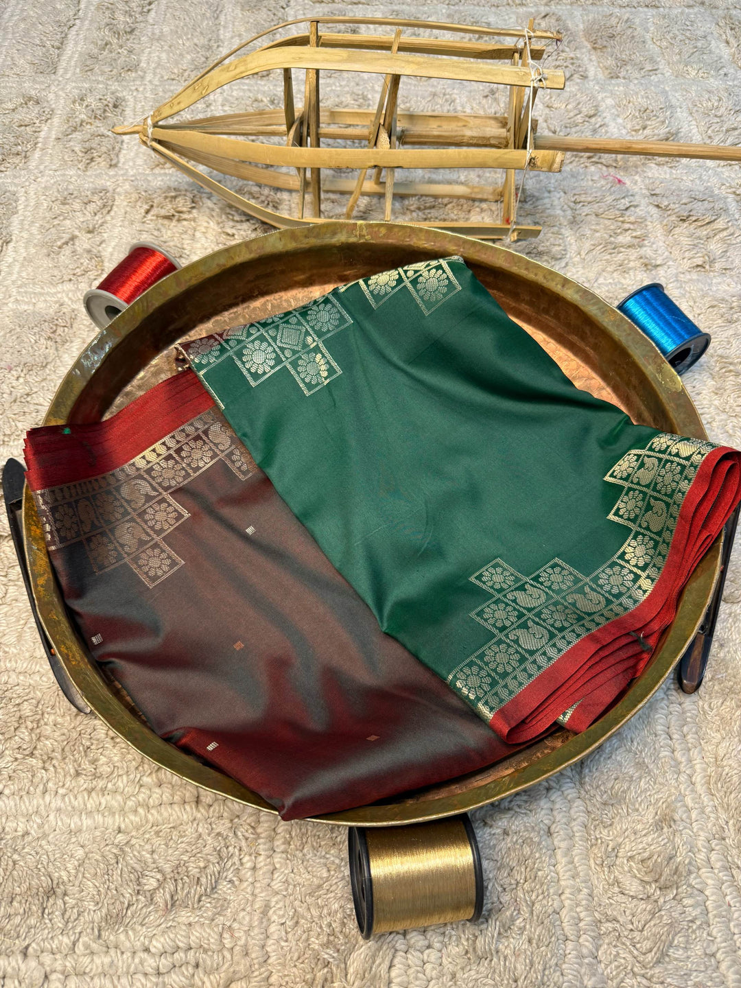 Eccentric zari weave Softsilk Banarasi Saree