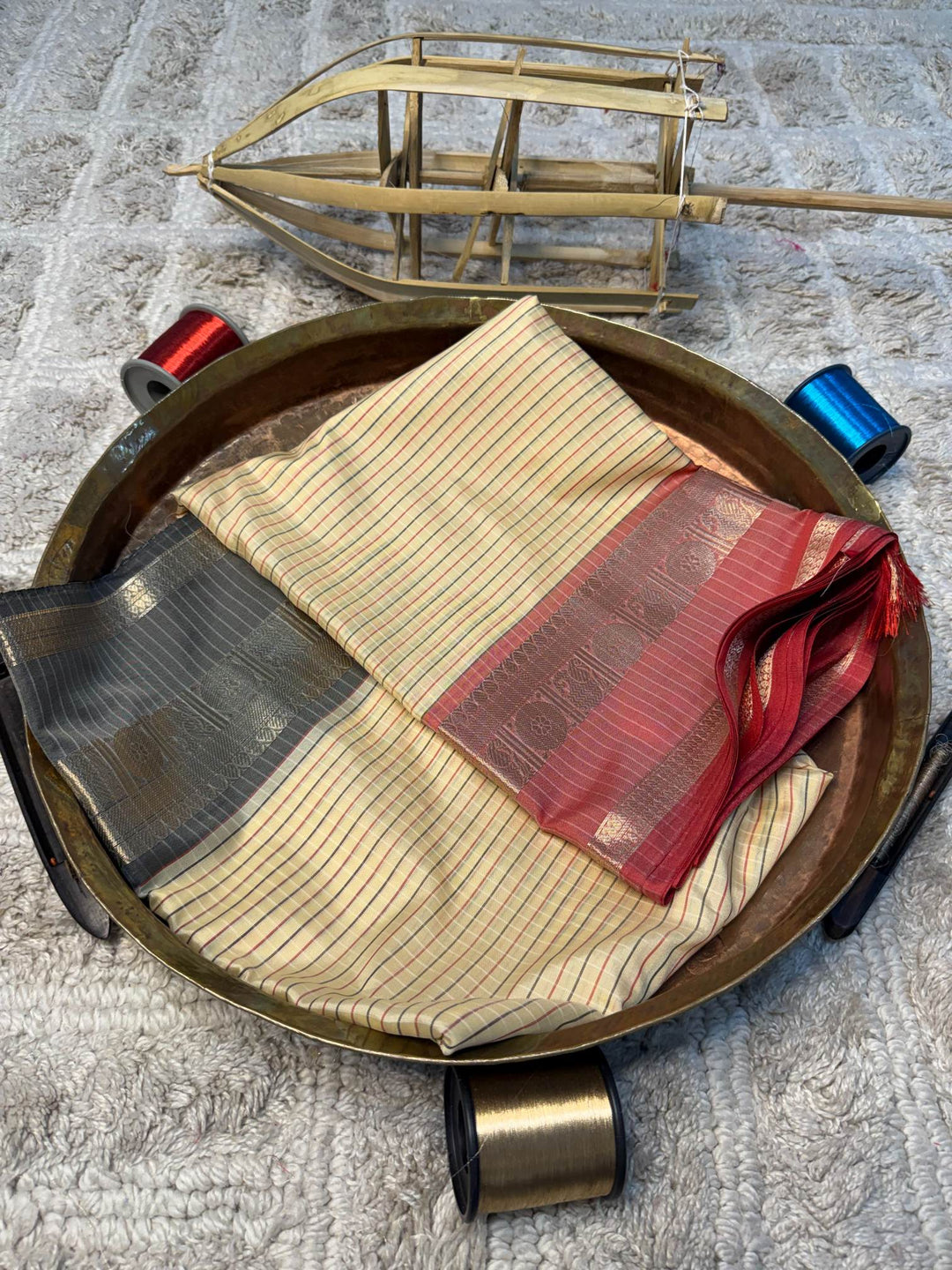 Eccentric zari weave Softsilk Banarasi Saree