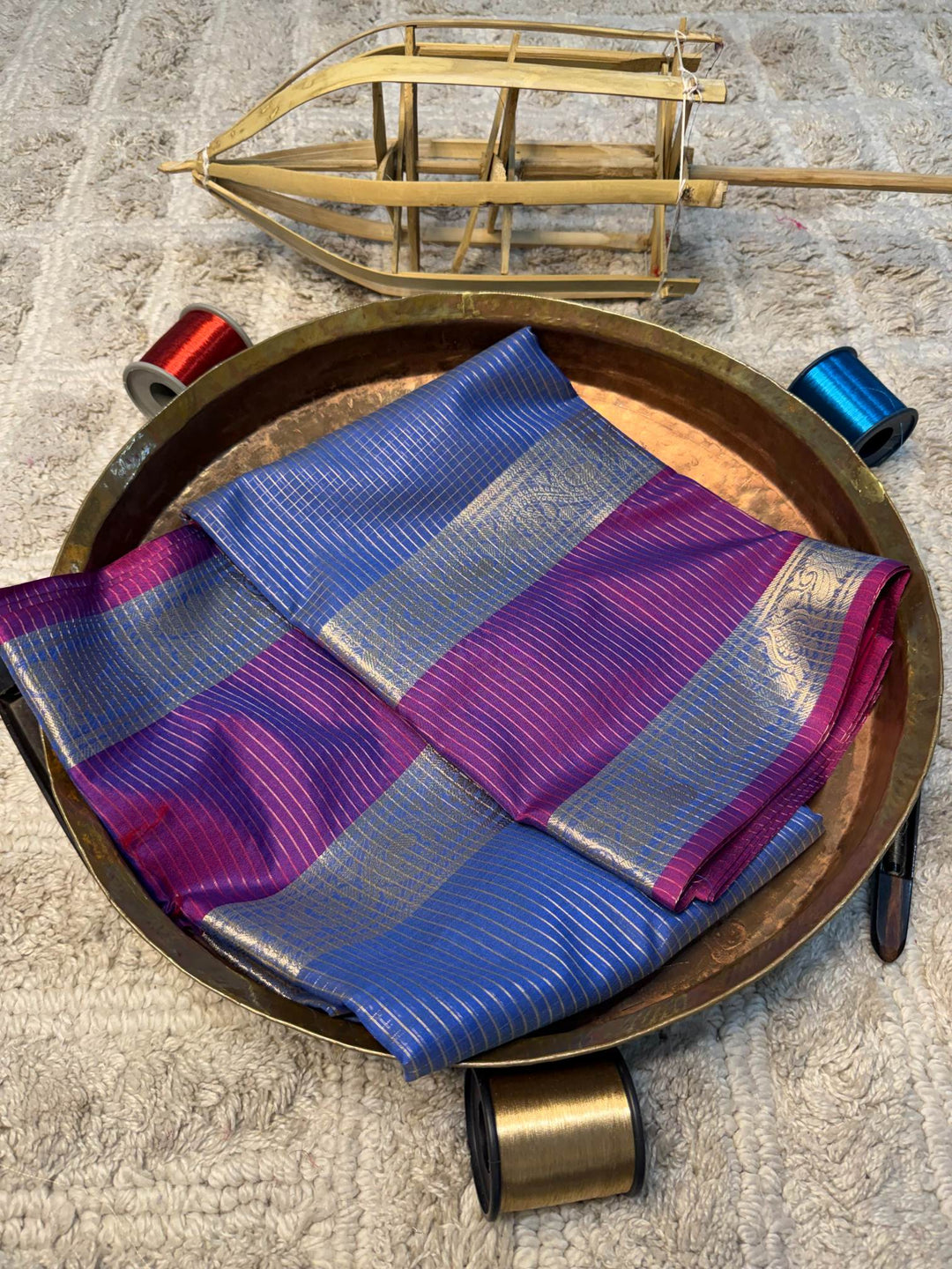 Eccentric zari weave Softsilk Banarasi Saree