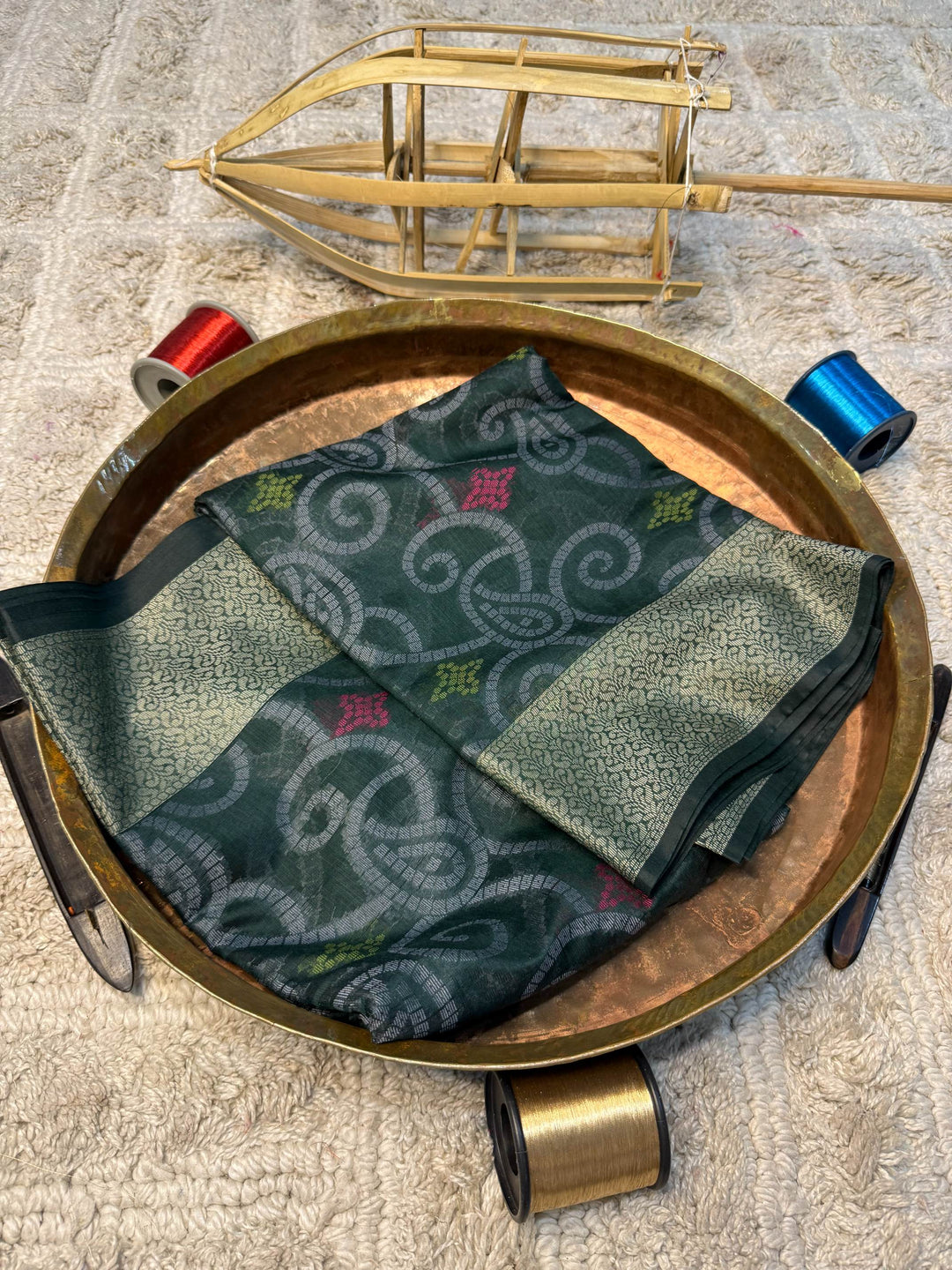 Eccentric zari weave Softsilk Banarasi Saree