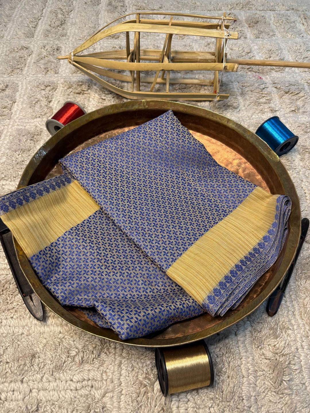 Eccentric zari weave Softsilk Banarasi Saree