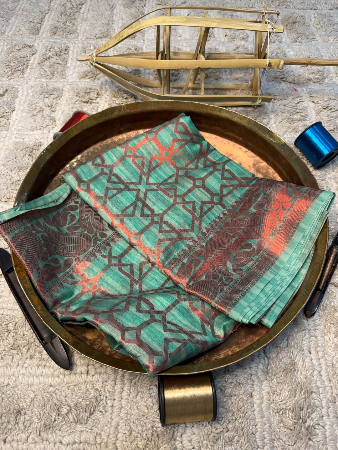 Eccentric zari weave Softsilk Banarasi Saree