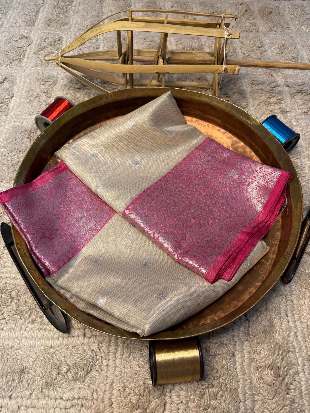 Eccentric zari weave Softsilk Banarasi Saree