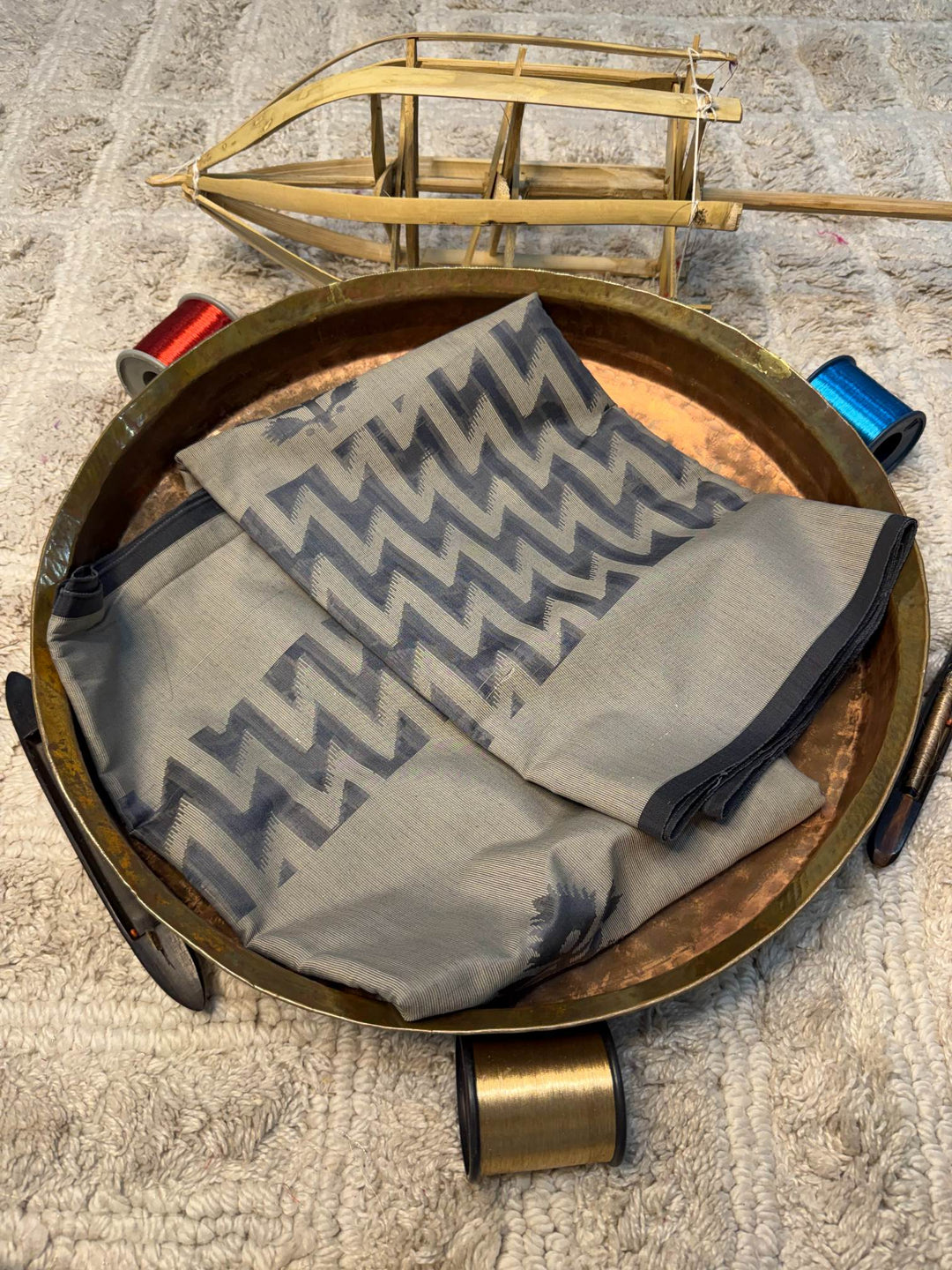 Eccentric zari weave Softsilk Banarasi Saree