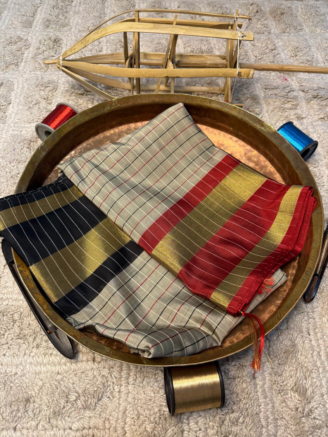 Eccentric zari weave Softsilk Banarasi Saree