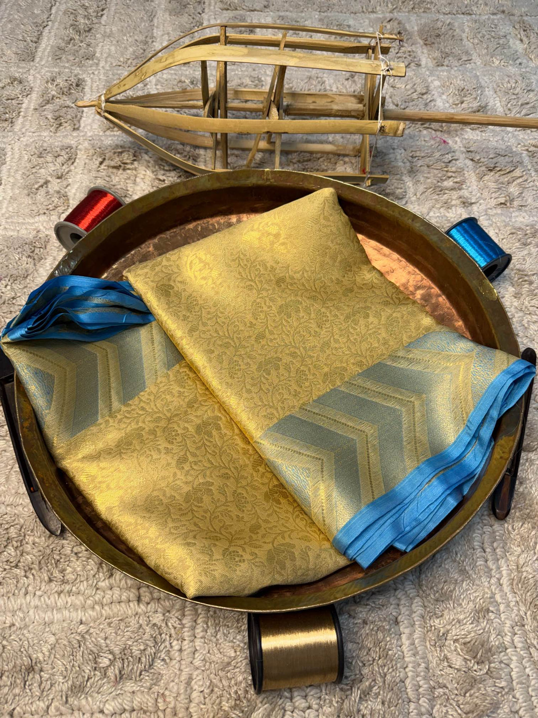 Eccentric zari weave Softsilk Banarasi Saree